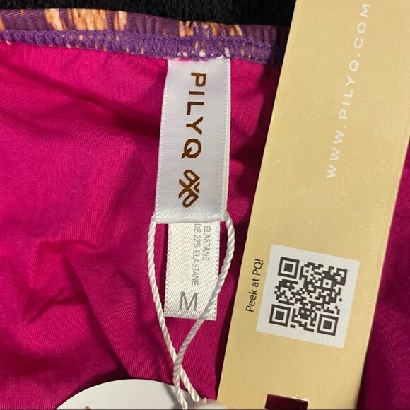 PilyQ Bohemian Rhapsody Underwire Halter Bra TopHipster Bikini Bottom Multi M - Picture 12 of 16